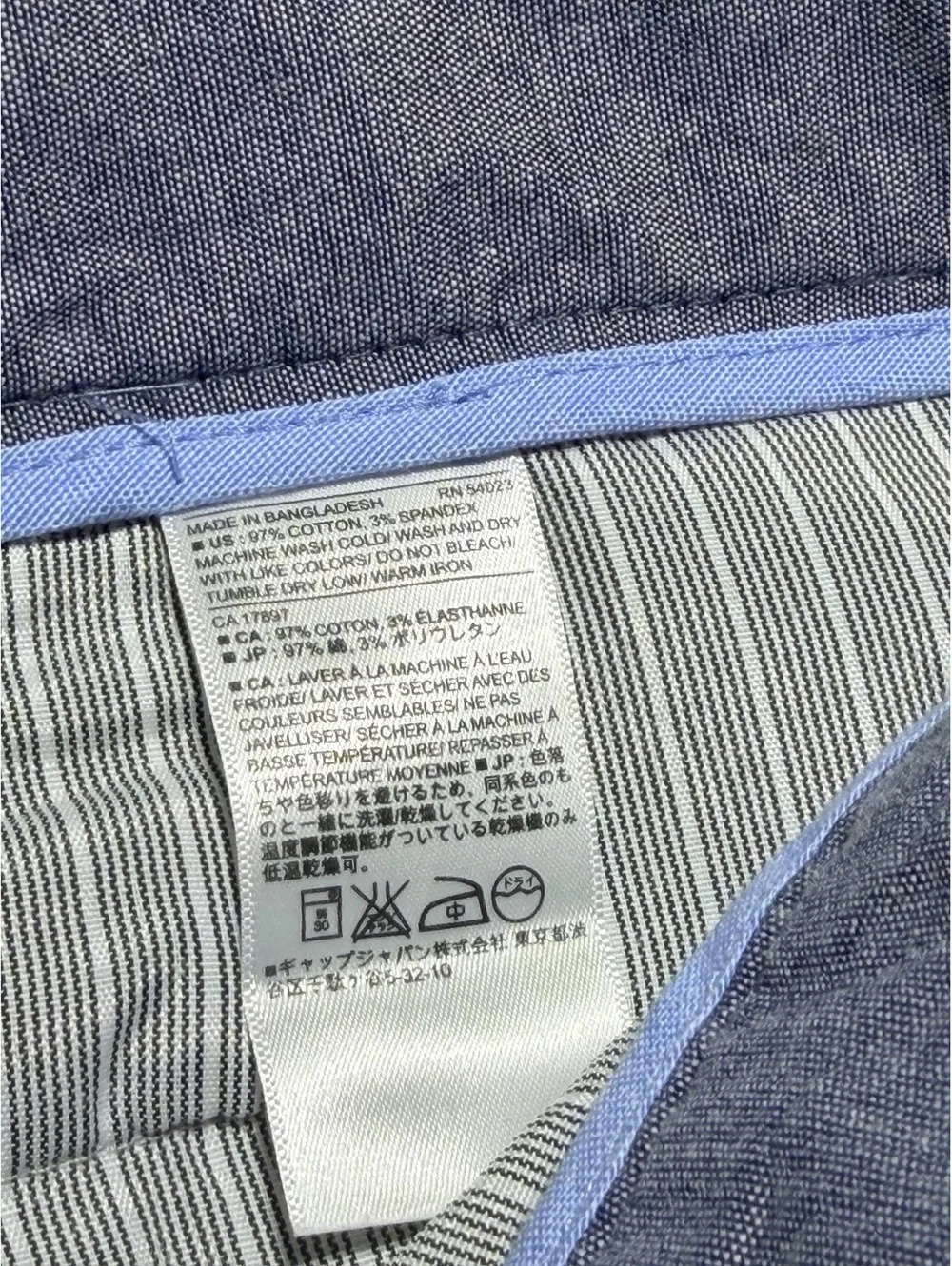 Banana Republic Aiden Chino Men’s 34x30 Blue Straight Leg Pants NW